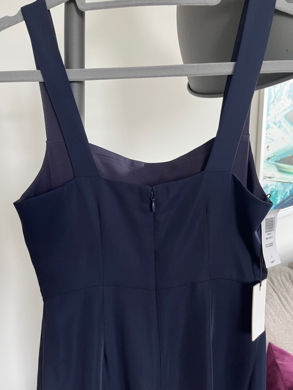 NWT Aritzia Babaton 90s Slit Midi Dress in Pure Indigo (Size 0) - Picture 6 of 11